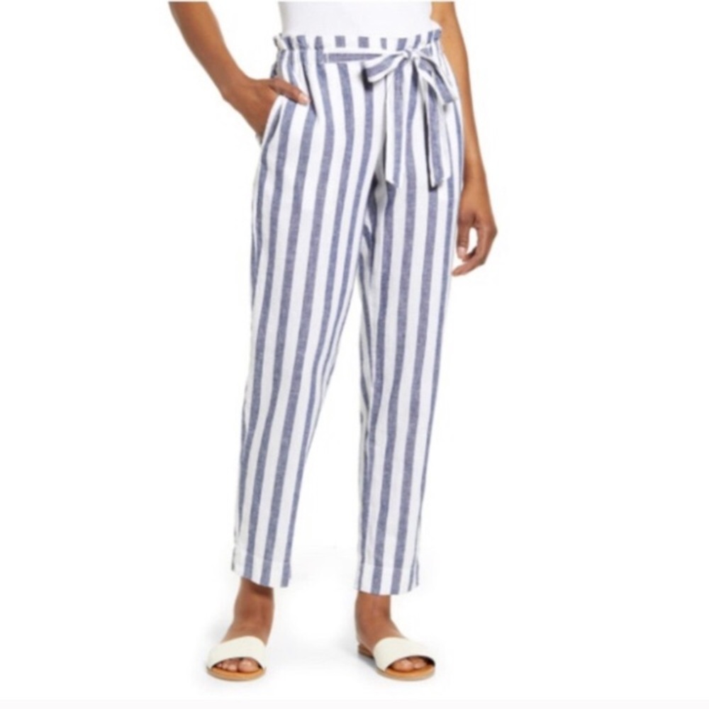 Beach Lunch Lounge Giavanna Striped Linen Pants
